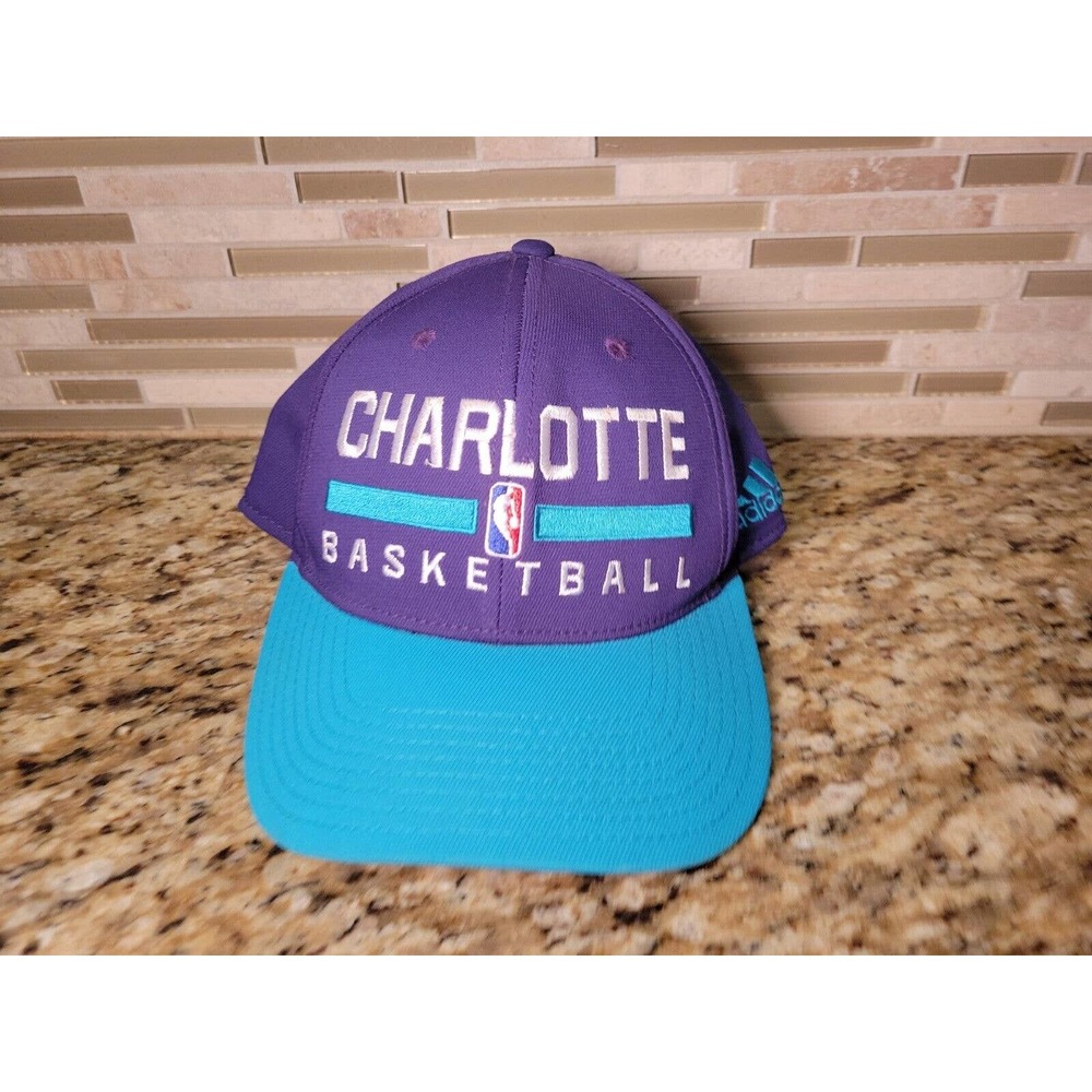 Charlotte Hornets Hat Cap Adidas Snapback Adjustable NBA Basketball Purple